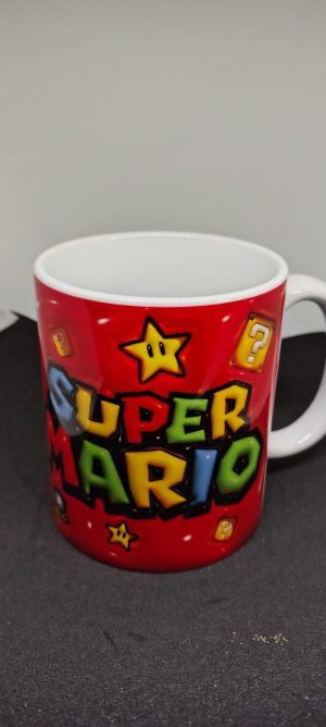 Caneca em Porcelana Personalizada Super Mario